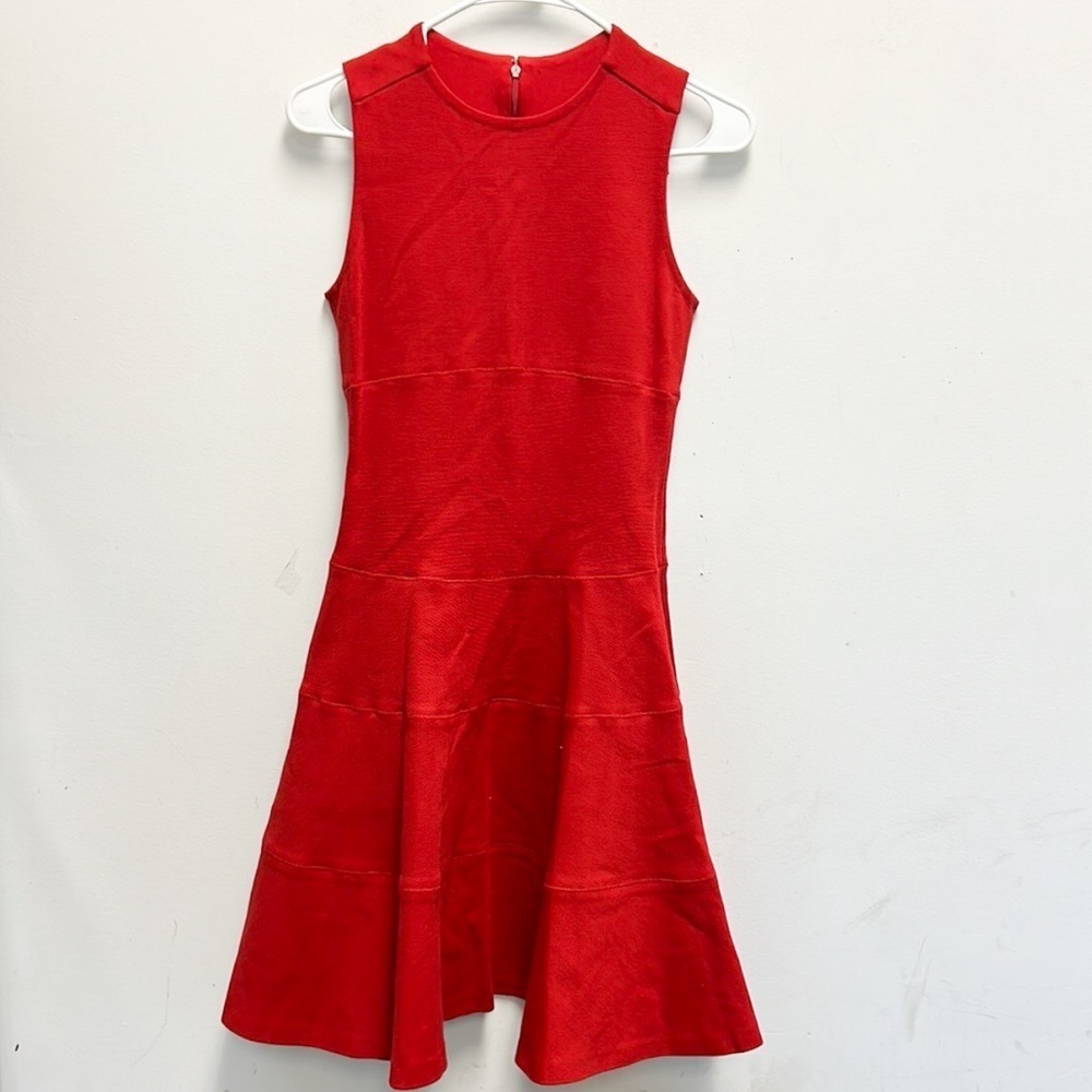 Joseph red colonel heavy jersey dress